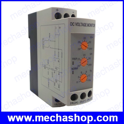 ป้องกันไฟตกไฟเกิน DC Voltage Monitoring DVRD-24 DC Over and Under Voltage Relay