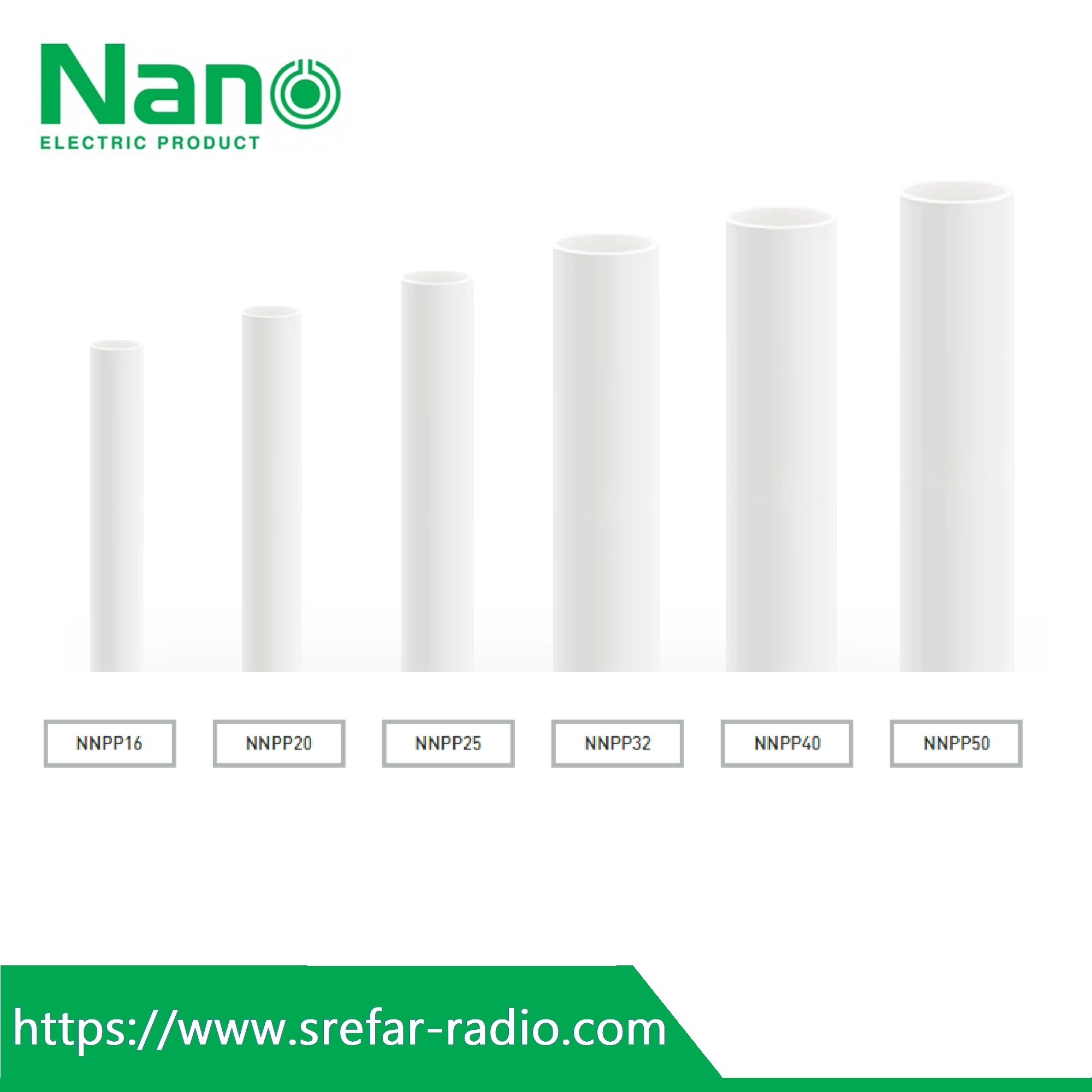NNPP ท่อร้อยสายไฟ NANO (MM.) สีขาว
