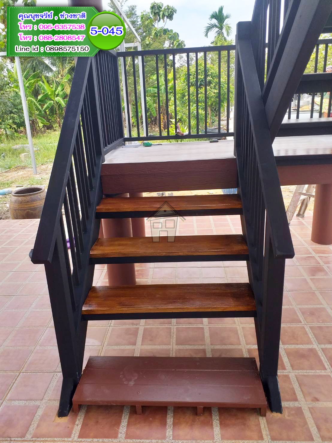 5-045 บ้านน็อคดาวน์ - บ้านหลังใหญ่ - ทรงจั่วมุกซ้อน