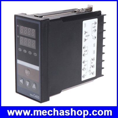 เครื่องควบคุมอุณหภูมิ PID Digital Temperature Controller REX-C400 Universal Input SSR Output Vertical for Automatic Packing Machine Thermostat