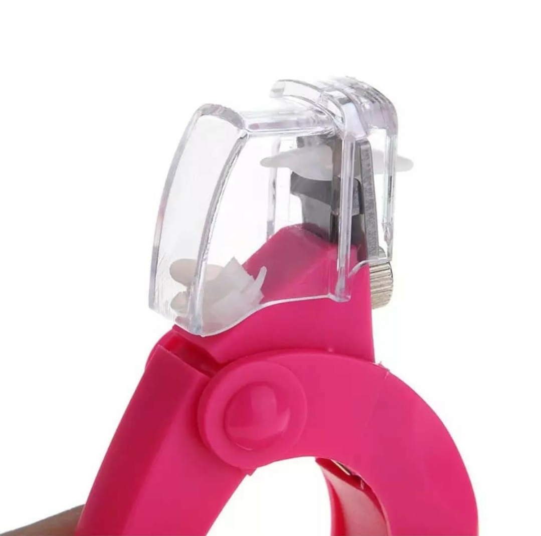 กรรไกรตัดเล็บ PVC แบบมีหัวครอบกันเล็บ