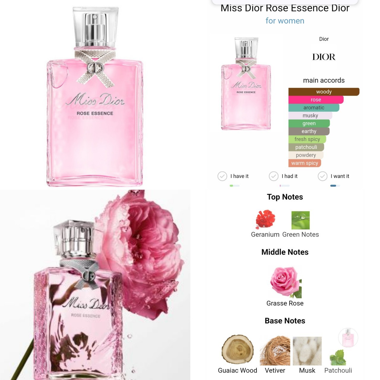 น้ำหอมแท้แบ่งขาย Christian Dior Miss Dior Rose Essence 💕Travel Size แบบทดลอง