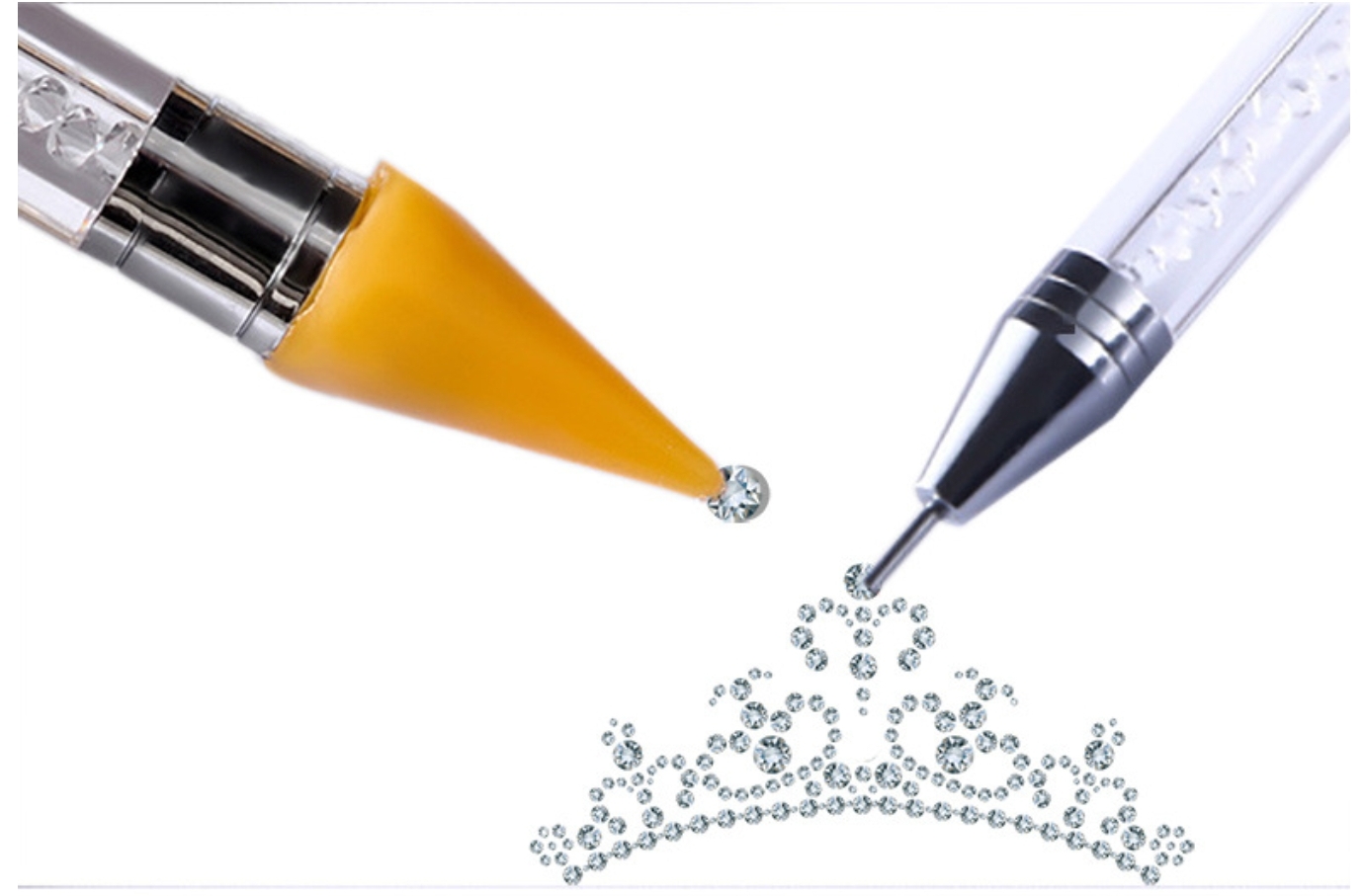 ปากกาดูดเพชร ปากกาจิ้มเพชร มีหัว2ด้าน