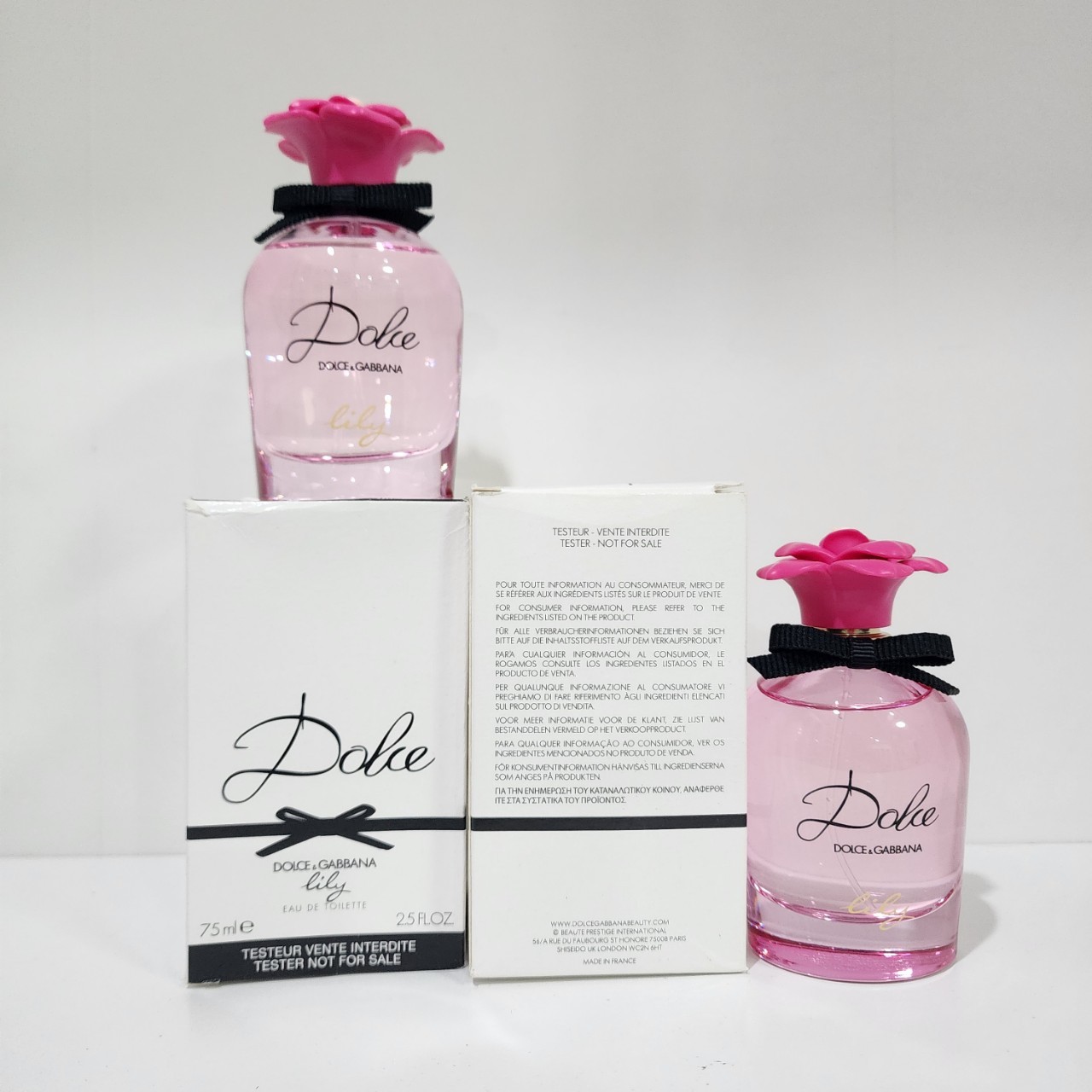 น้ำหอมแท้ D&G Dolce & Gabbana Dolce Lily EDT 75ml กล่องเทสเตอร์