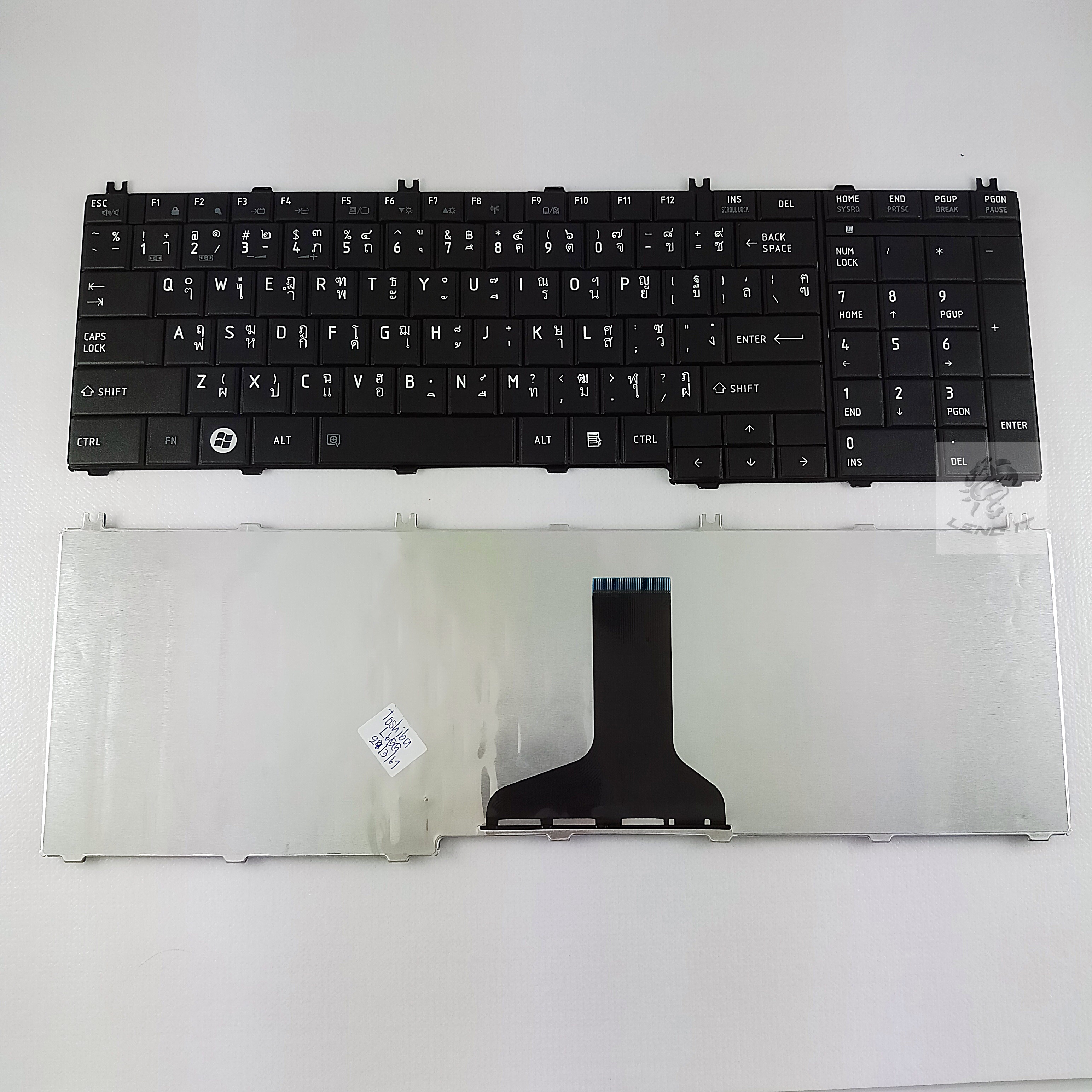 KEYBOARD TOSHIBA L655 สีดำ