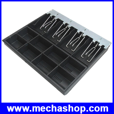 ถาดลิ้นชักเก็บเงิน ถาดเก็บเงินสด Cash drawer (ใช้ธนบัตรไทยได้ 4 ช่องแบงค์ 8ช่องเหรียญ )