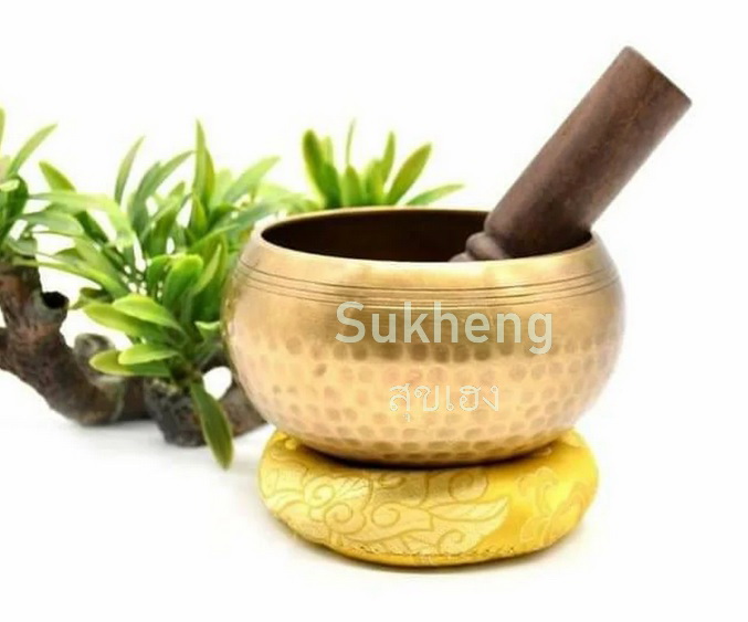 บาตรขันวน เคาะสวดมนต์ทองเหลืองแท้อย่างหนาทรงญี่ปุ่น Singing Bowl ขนาด 4 ถึง 6 นิ้ว