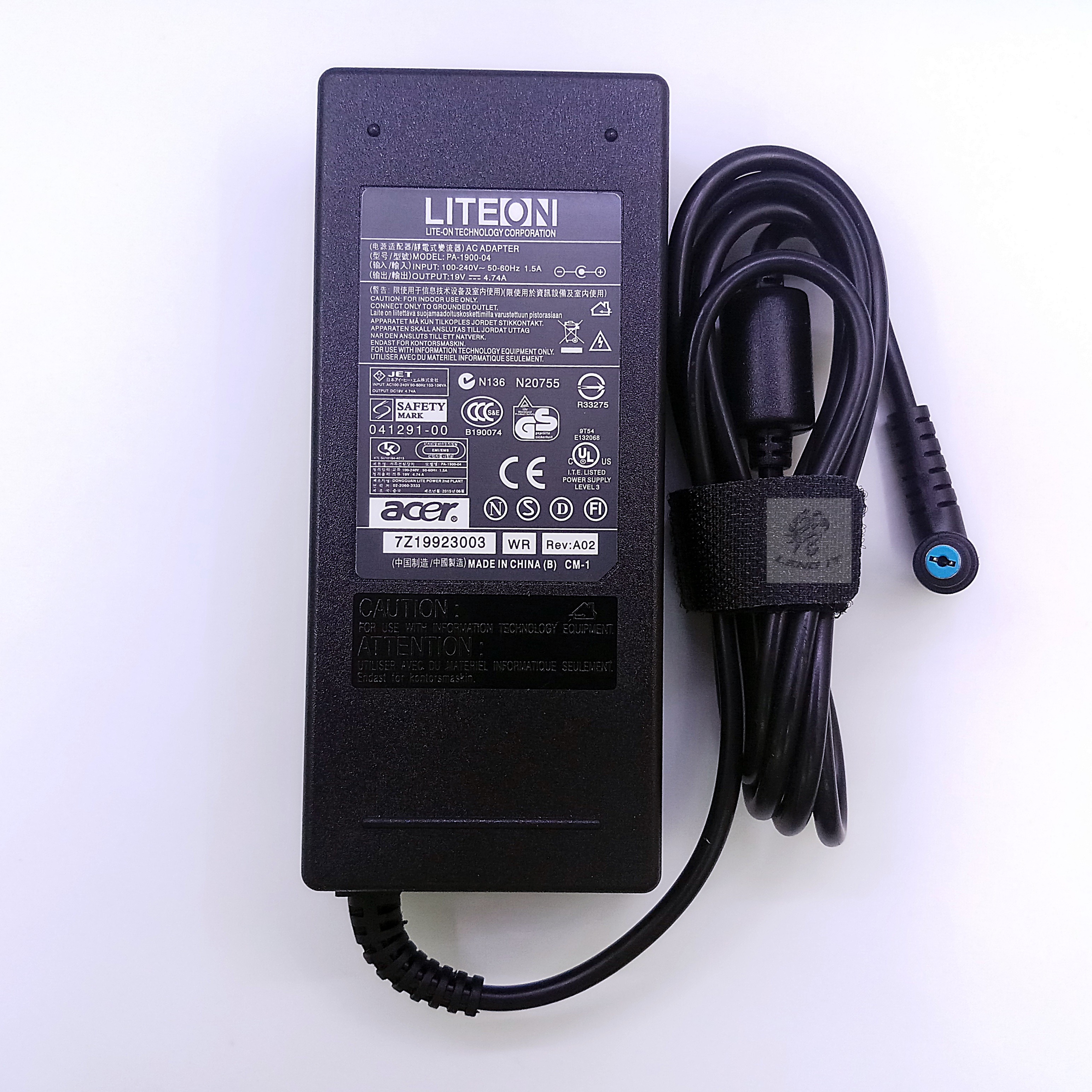 ADAPTER ACER 19V 4.74A 90W หัว 5.5*1.7MM (ของเทียบ OEM)