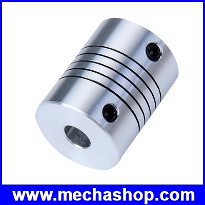 คับปลิ้งมอเตอร์ คับปลิ้งเพลา 8x10mm CNC Motor Jaw Shaft Coupler 8mm To 10mm Flexible Coupling OD 19x25mm