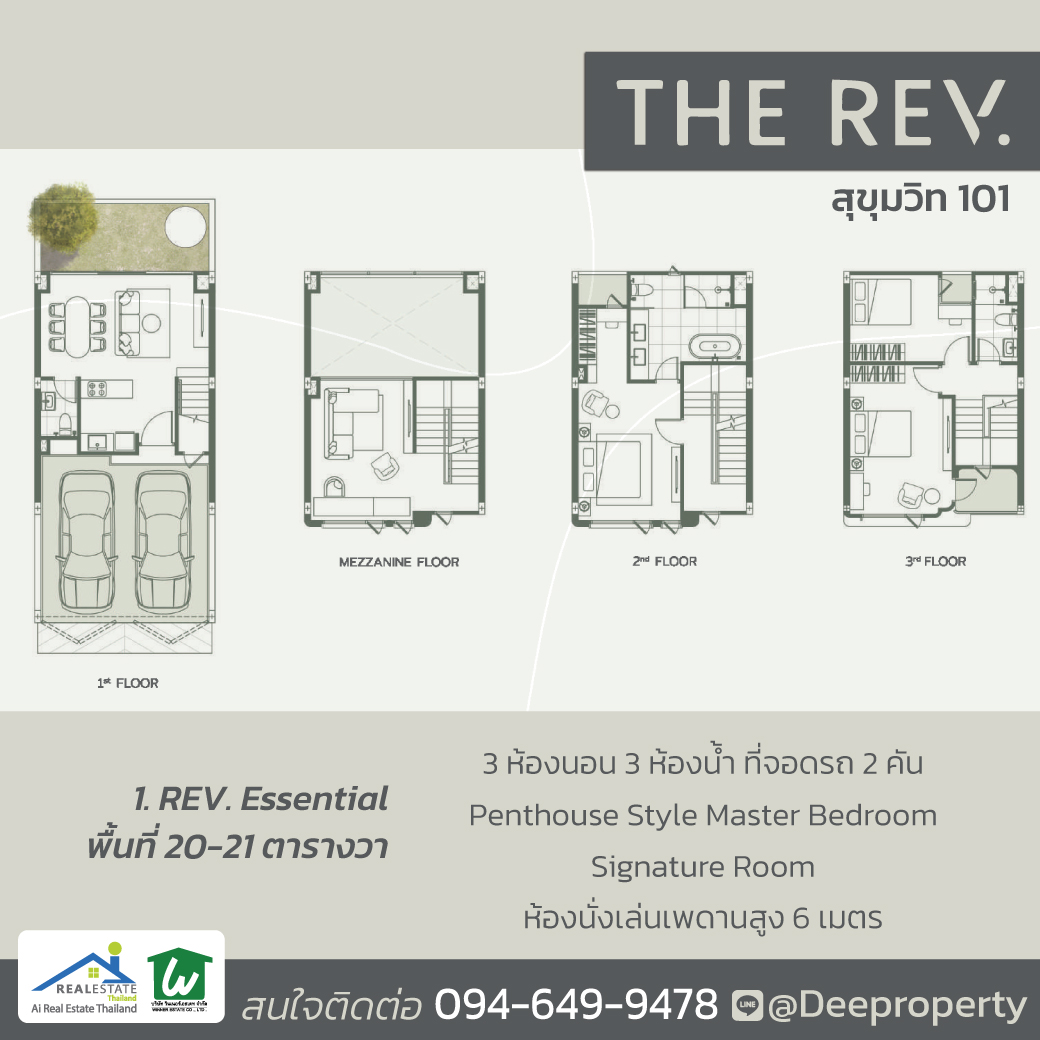 🏡 ขายบ้านราคาเท่าคอนโด “กลางสุขุมวิท” ที่ใกล้รถไฟฟ้าปุณณวิถี เดินเข้าออกได้ ไม่ต้องกลัวแผ่นดินไหว? (ทาวน์โฮม The Rev สุขุมวิท 101)