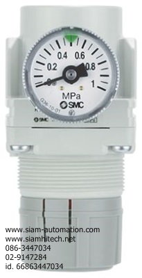 Regulator SMC รุ่น AR20-02G-A (0.05~0.7บาร์ ) (2หุนพร้อมเกจวัด) NEW