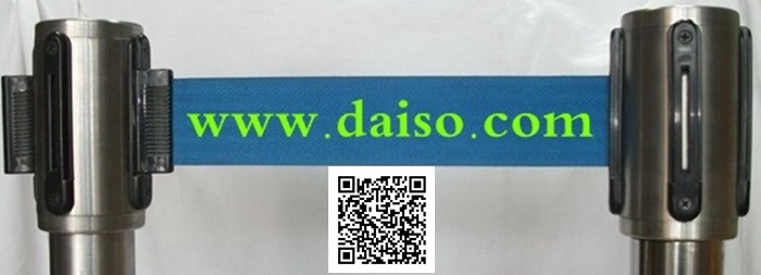 หัวเชือกเสากั้นทางเดินแบบม้วนเก็บในตัว หัวเสากั้นแบบสายดึงกลับ