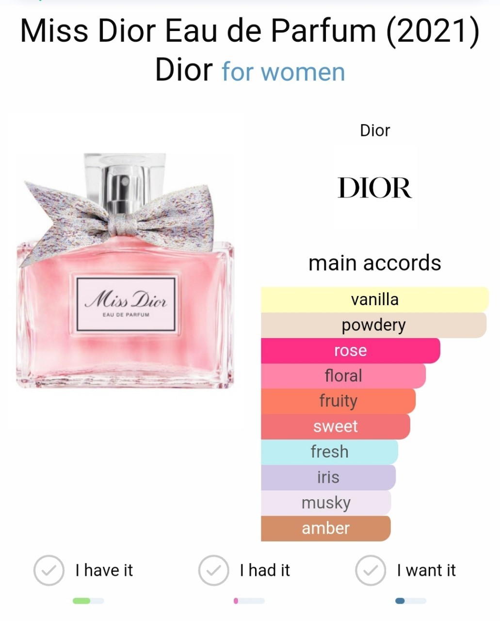 น้ำหอมแท้แบ่งขาย Christian Dior Miss Dior Eau de Parfum รุ่น 2021 ใหม่ล่าสุด 2021 💕Travel Size แบบทดลอง