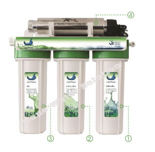 เครื่องกรองน้ำ 4 Stages Ultraviolet (UV)
