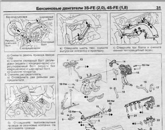 WIRING DIAGRAM CAMRY 4S-FE TWIN COIL(DIRECT COIL), 3S-FE (2WD-4WD), 3S-FE TWIN COIL (2WD-4WD) , 3C-T (2WD-4WD)