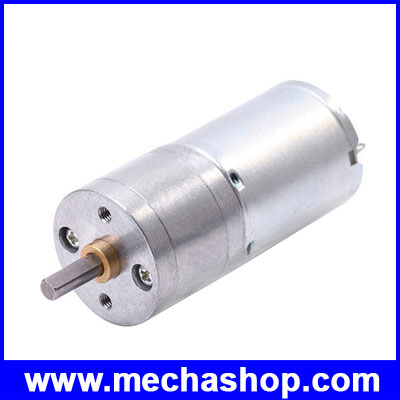 ดีซีมอเตอร์ พร้อมเกียร์ทด JGA25-370 Gear DC motor 12V high torque 5, 10, 30, 60, 400 rpm ขนาด 25mm