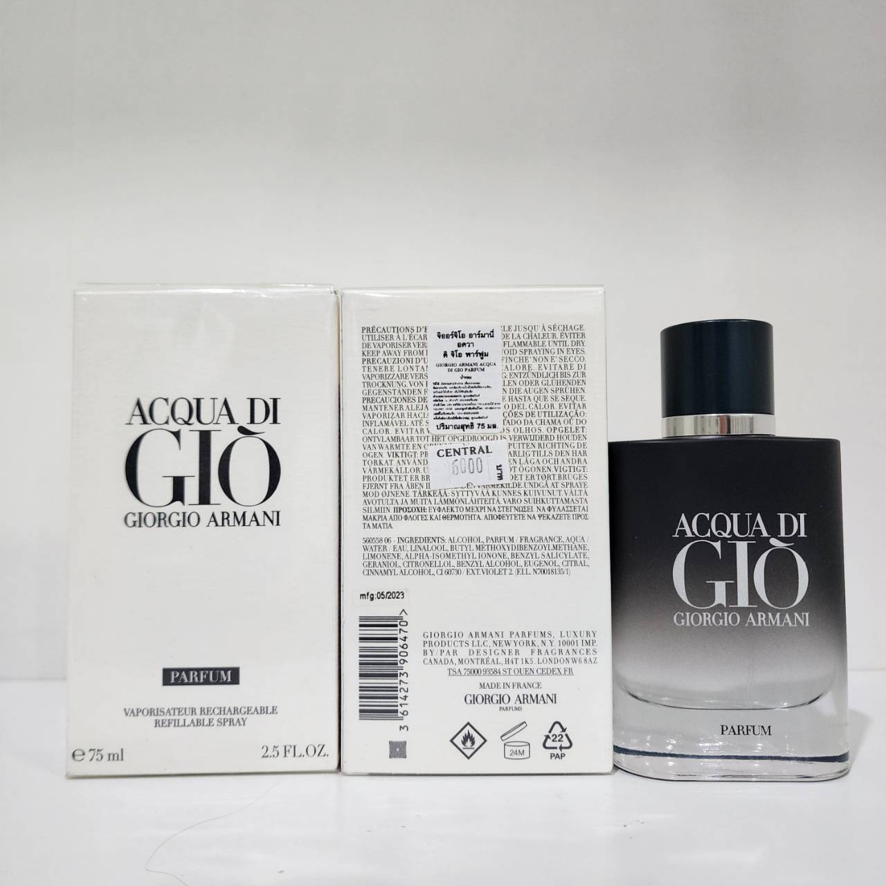 น้ำหอมแท้ Giorgio Armani Acqua DI GIO Parfum 75ml กล่องซีลป้ายไทย
