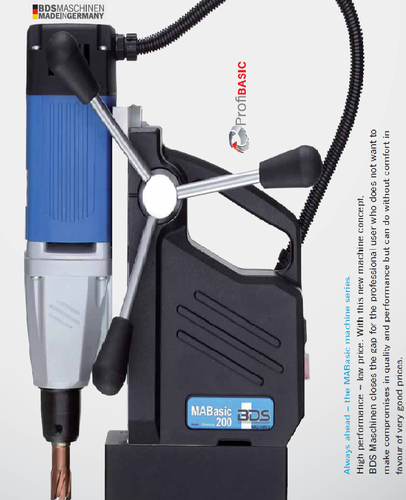 BDS MABasic 200 ProfiBASIC เครื่องเจาะสว่านแท่นแม่เหล็กไฟฟ้า 13 มม. กำลัง 1050 W (เครื่อง)