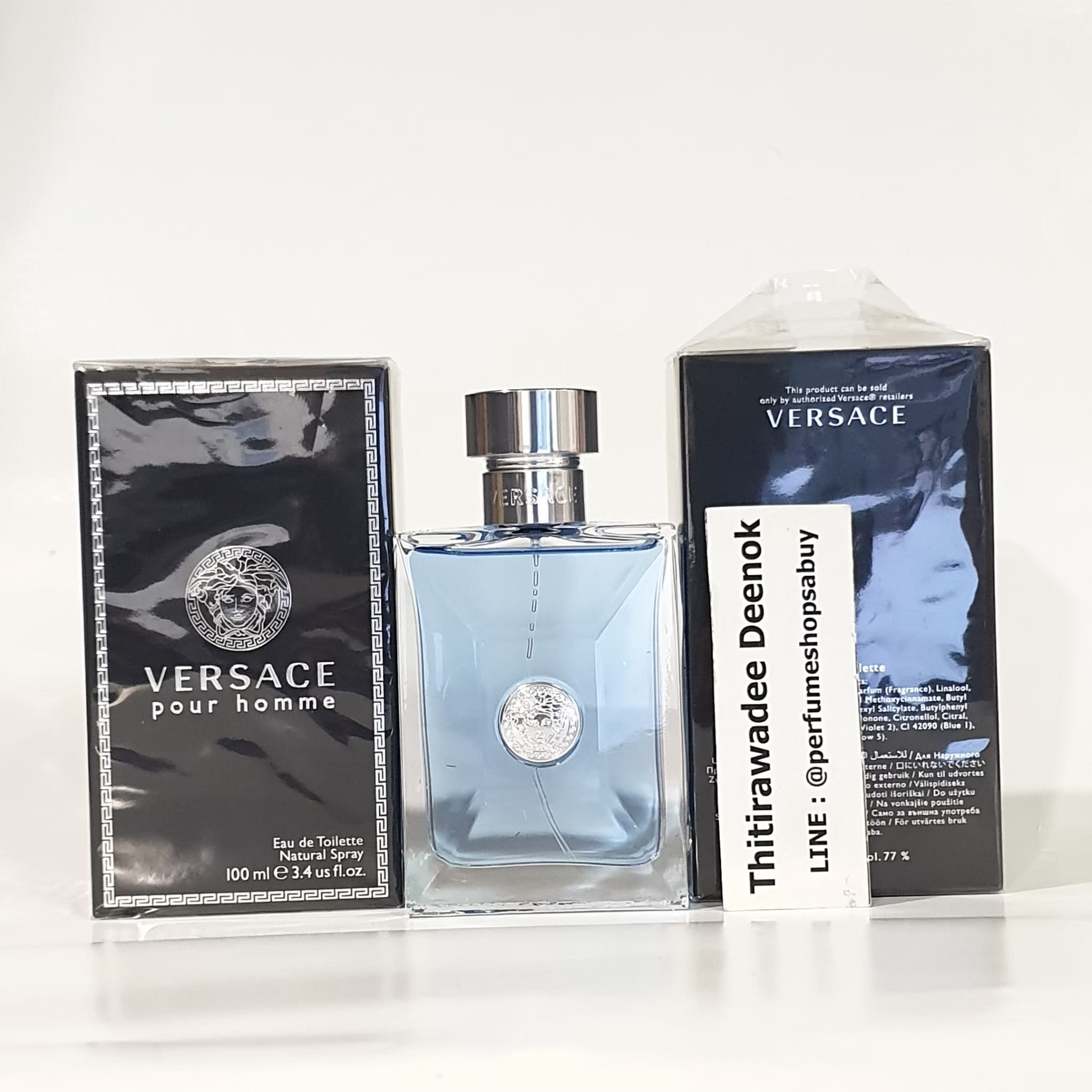 น้ำหอมแท้ Versace Pour Homme EDT 100ml กล่องซีล