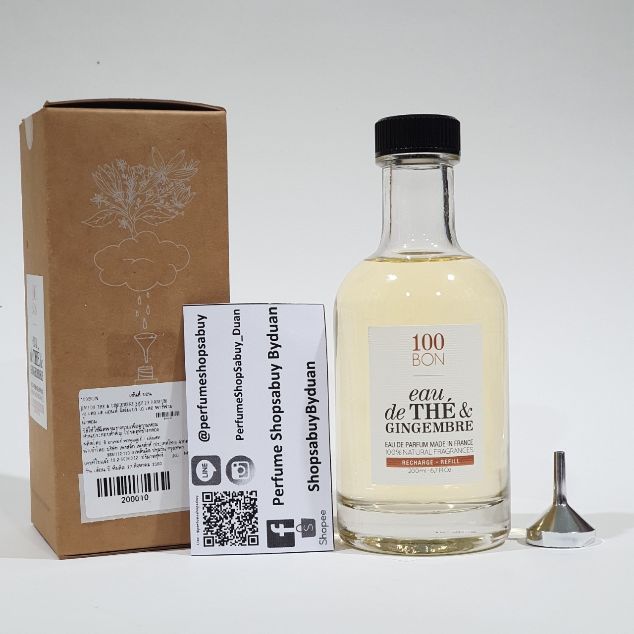 น้ำหอมแท้แบ่งขาย 100 Bon Eau de The & Gingembre by 100 Bon(เซนบอน)