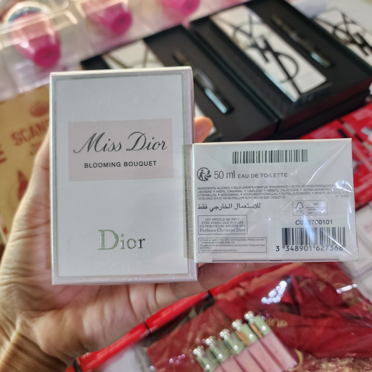 น้ำหอมแท้ Christian Dior Miss Dior Blooming Bouquet edt 50ml กล่องซีล โบว์ผ้า