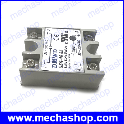 โซลิดสเตตรีเลย์ 40A solid state relay SSR-40AA 40A actually 80-250V AC TO 90-480V AC
