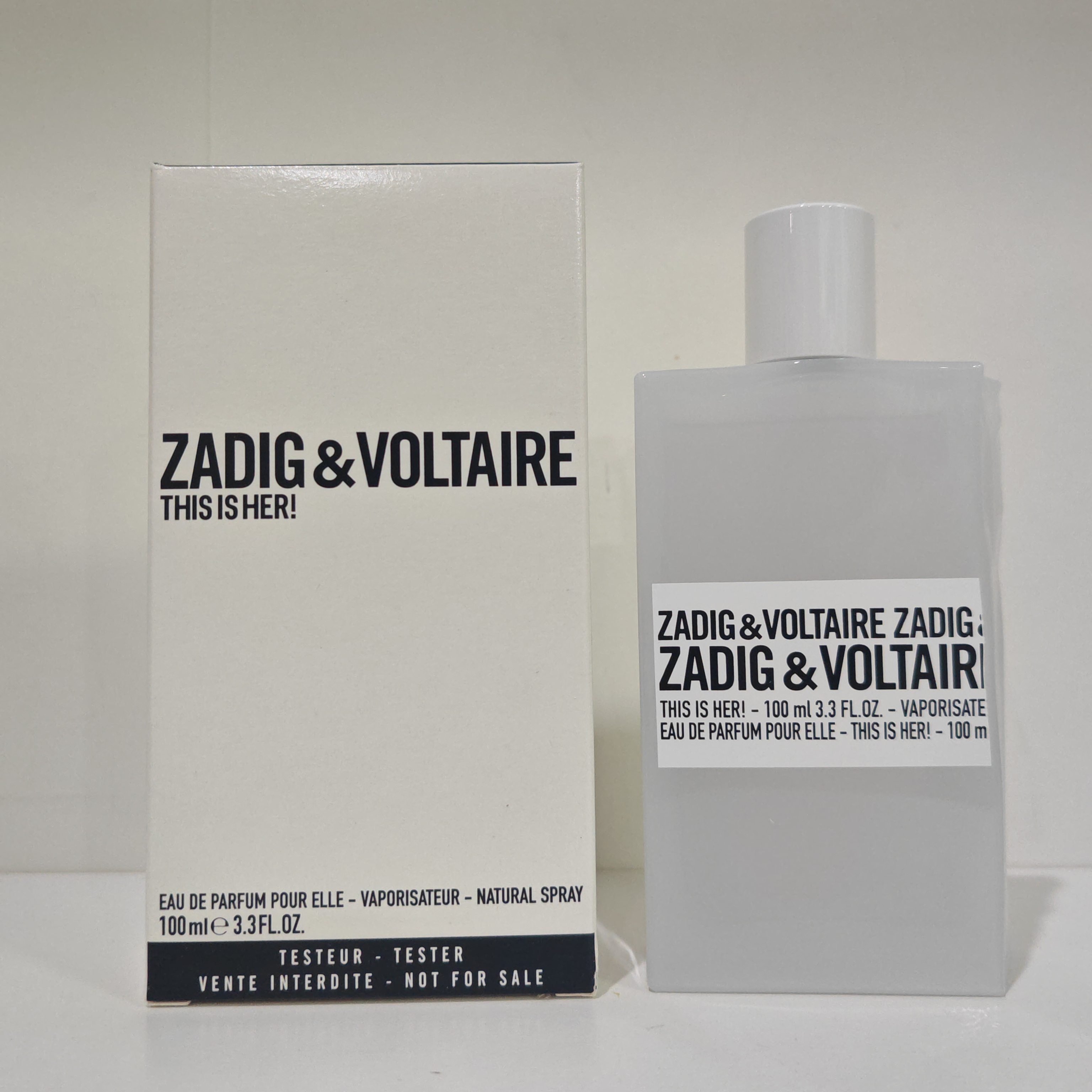 น้ำหอม Zadig & Voltaire This is HER EDP 100ml กล่องเทส
