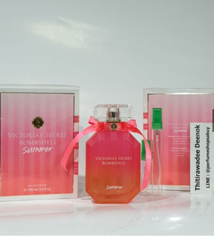 น้ำหอมแท้แบ่งขาย Victoria's Secret Bombshell Summer 2018 Eau De Parfum for women💕Travel Size #แบบทดลอง