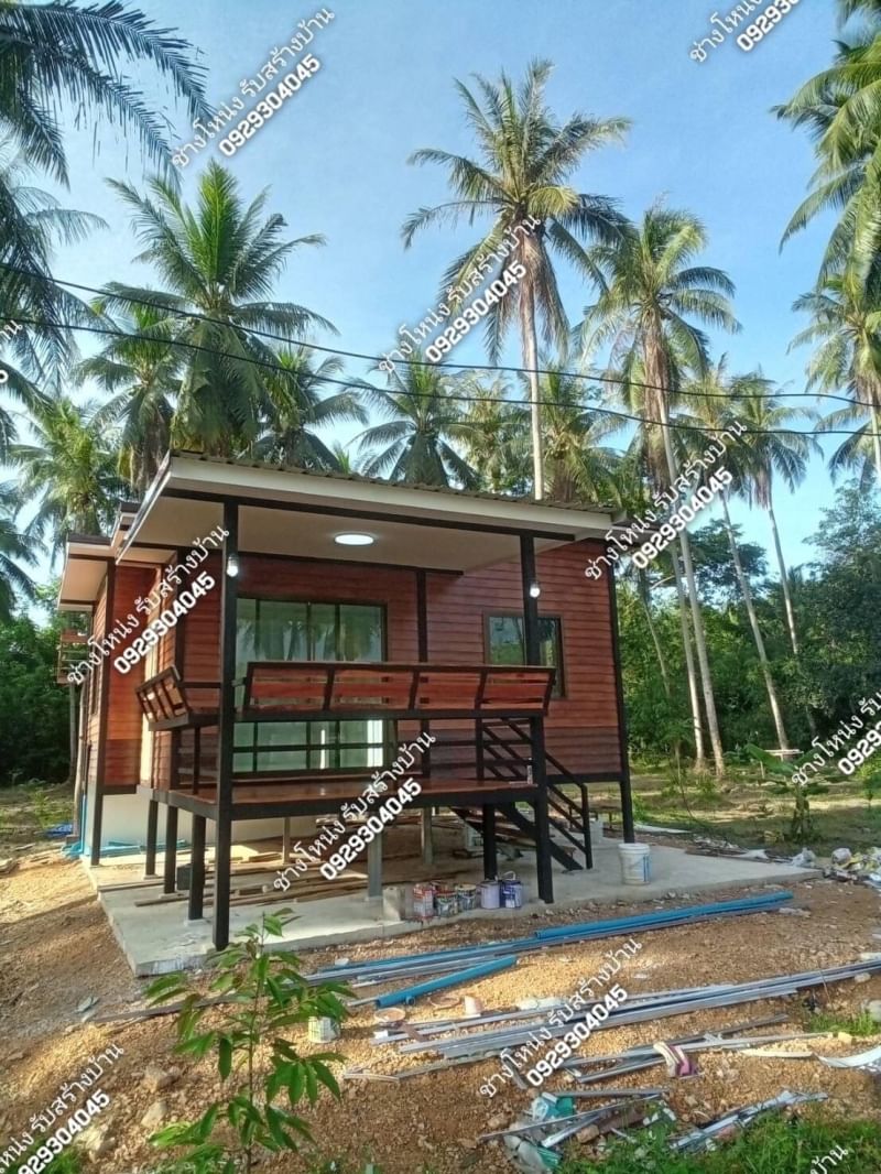 บ้านน็อคดาวน์ 2 ห้องนอน 1 ห้องน้ำ 1 ห้องโถง