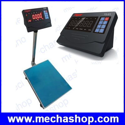 เครื่องชั่งดิจิตอลตั้งพื้น ตาชั่งดิจิตอล Digital Scale ชั่งได้ 15kg/1g, 30kg/2g, 60kg/5g, 100kg/10g, 150kg/10g, 150kg/20g, 300kg/20g, 500kg/50g, 750kg/100g แท่นชั่งเป็นเหล็กพร้อมฝาครอบสแตนเลส ยี่ห้อ TIGER (ไต้หวัน)