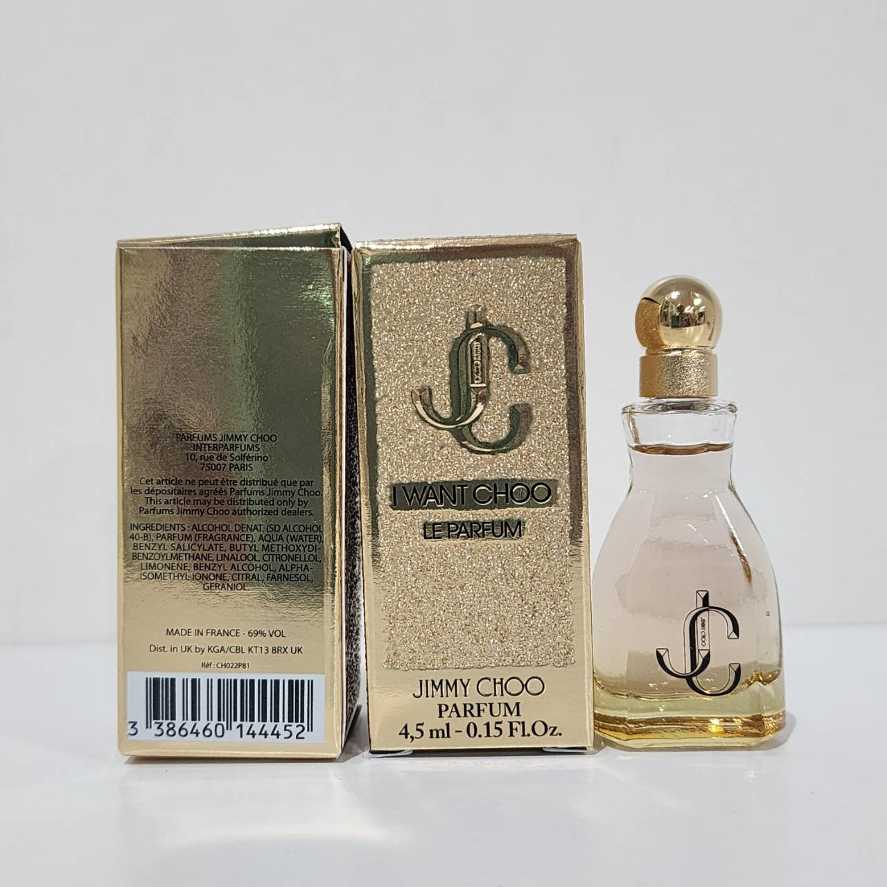 น้ำหอมจิ๋วมินิ Jimmy Choo I Want Choo Le Parfum 4.5ml ( Mini Perfume น้ำหอมขนาดพกพา) น้ำหอมจิ๋วมินิ ขวดน่ารัก ตั้งโชว์ก็สวย พกพาก็สะดวก หัวแต้มตามจุดชีพจร