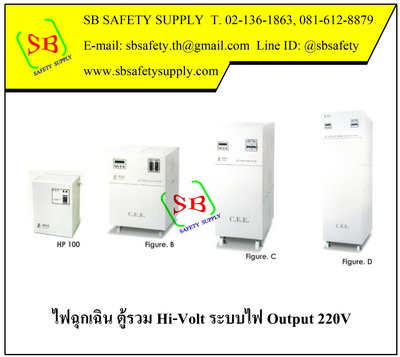 ไฟฉุกเฉิน ชนิดตู้รวม HP Hi-Volt Series (Emergency Light Max Bright)
