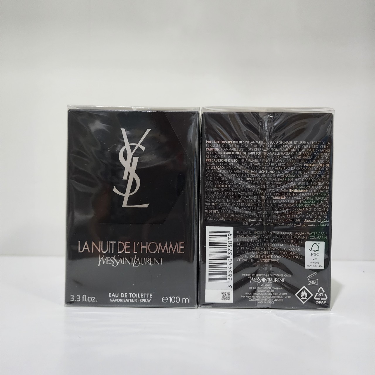 น้ำหอมแท้ YSL La Nuit De L’Homme EDT 100ml กล่องซีล