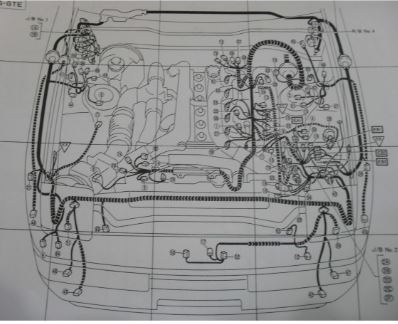 หนังสือ วงจรไฟฟ้า (wiring diagram) รถยนต์ Toyata Crown เครื่องยนต์ 1G-GTE