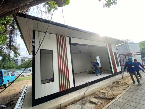 ออฟฟิศสำเร็จรูป บ้านสำเร็จรูป 4.00x8.00 เมตร