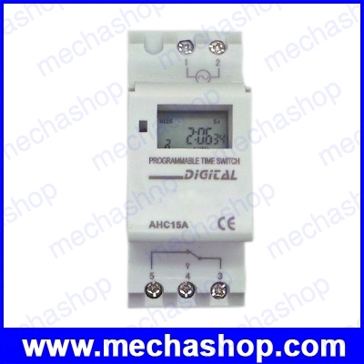 เครื่องตั้งเวลา ดิจิตอลตั้งเวลา ทามเมอร์ตั้งเวลา รายวัน รายสัปดาห์ Digital timer 15A DC 12V Output Relay NO+NC ติดตั้งแบบ Din Rail