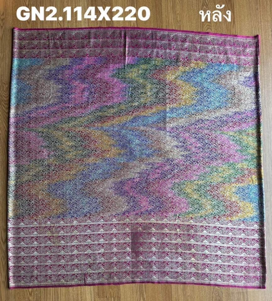 ซิ่น ผ้าปาโตล่า เส้นยืนไหมแท้ ขนาด 114x220ซม. สีคละสี รหัส N9-SIL-GN2