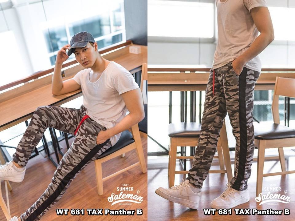 กางเกงขายาว พรีเมี่ยม ผ้า วอร์ม รหัส WT681 TAX Panther B เสือดำ SUMMER SALE