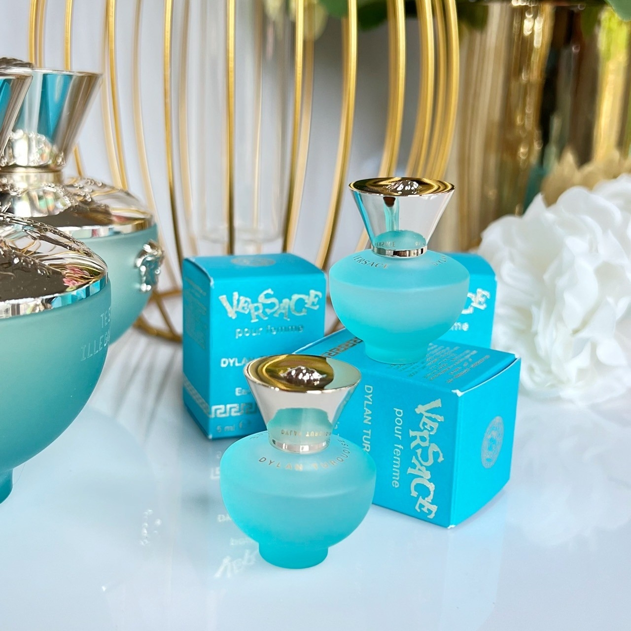 น้ำหอมแท้แบ่งขาย Versace Dylan Turquoise Eau De Toilette 💕Travel Size #แบบทดลอง