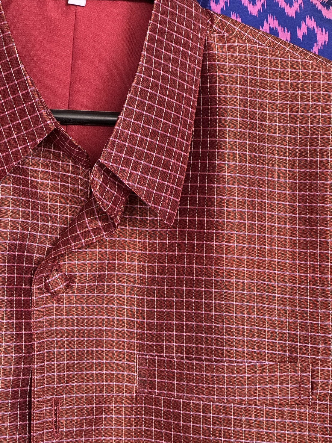 เสื้อซาฟารี คอปก เสื้อผ้าไหมพื้นเมืองสุรินทร์ size L ทรง DR-ST0218661