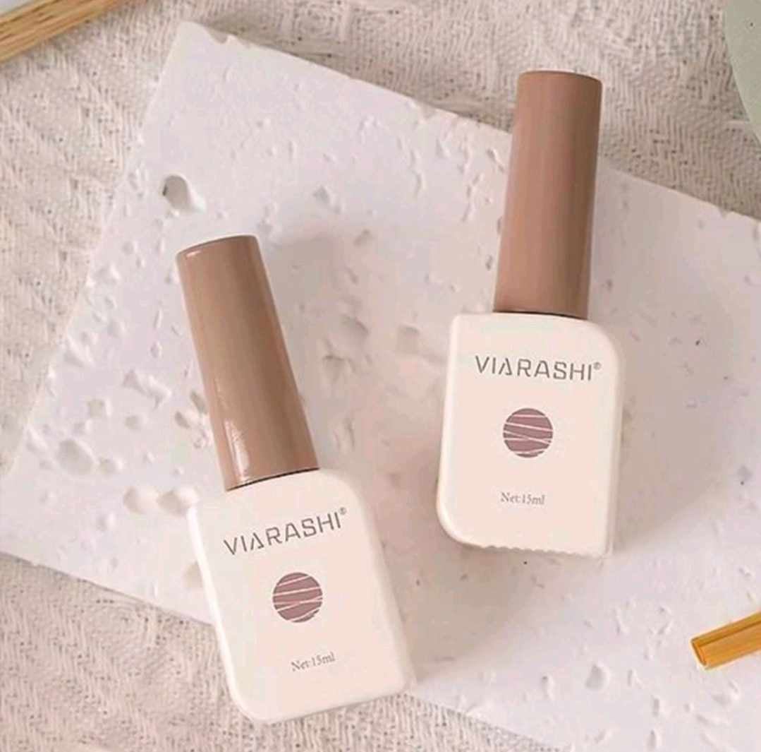 ชุดสีเจลทาเล็บ แบรนด์Viarashi สีพื้น 60สีพร้อมชาร์ต ขนาด12ml