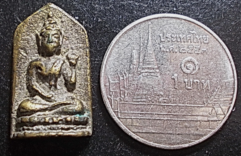 เหรียญหล่อเจ้าคุณศรี(สนธิ์) พิมพ์พุทธกวัก เนื้อโลหะผสม ปี 2493-94