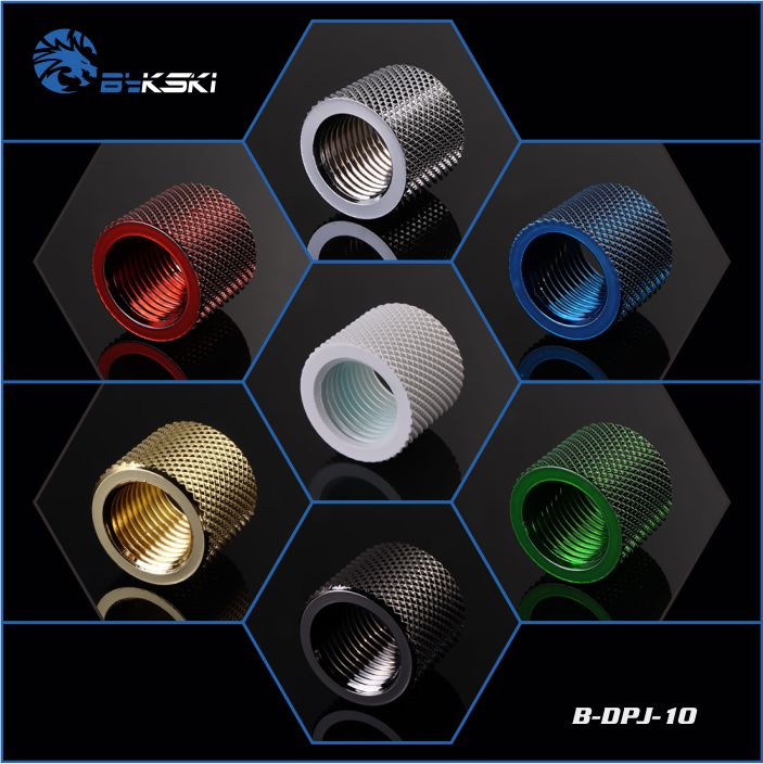 Bykski G1/4 Dual Female Straight Coupler B-DPJ-10