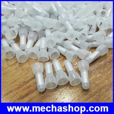 ขั้วต่อ หัวต่อสายหุ้มรูปหมวก แบบใส nylon pressed closed terminal CE-1 (จำนวน 100 ชิ้น)