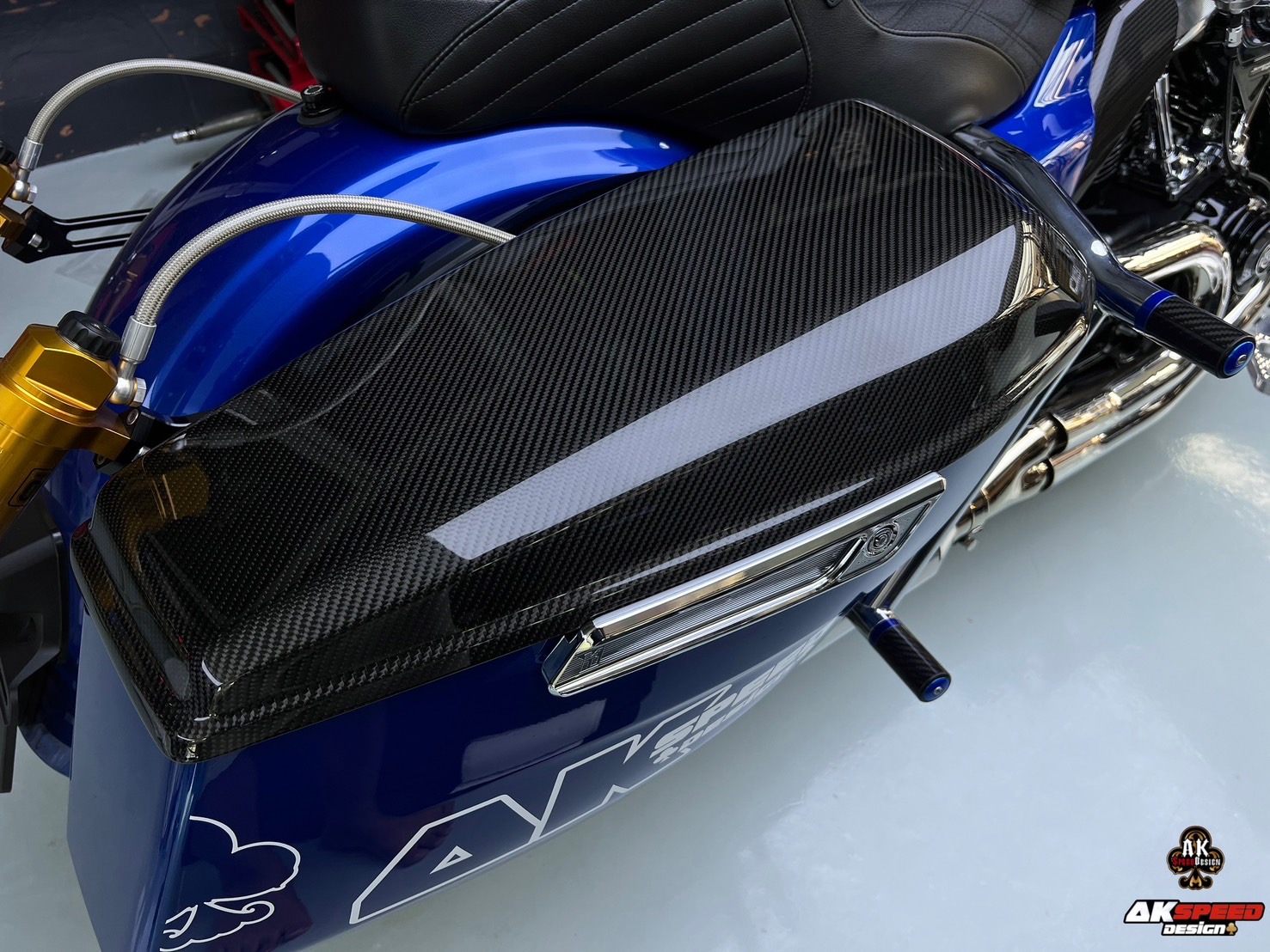 carbon Saddlebag Lid Fits for Harley Davidson Touring 2023.5-2024