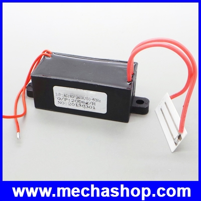 เครื่องผลิตโอโซน แผ่นเพลทสร้างโอโซนบริสุทธิ์ Ceramic Plate Ozone Generator For Air Disinfection AC220v 200mg/h