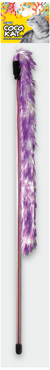 ของเล่นแมว CocoKat ไม้แหย่แมว (สีม่วง)