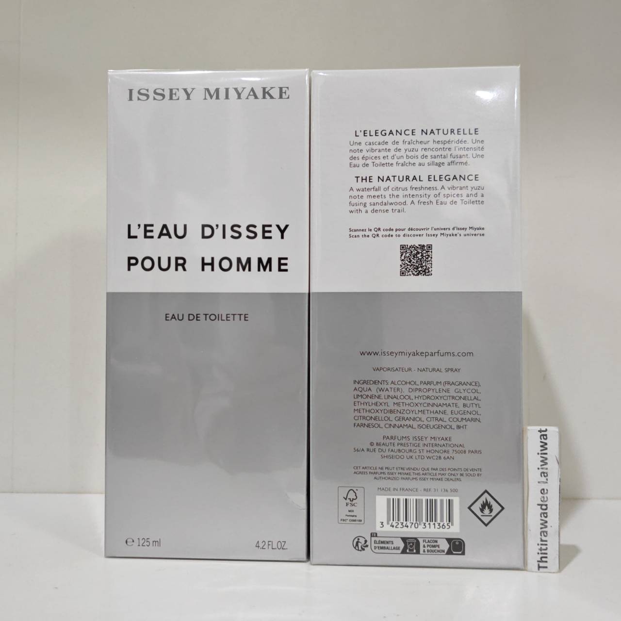 น้ำหอม Issey Miyake L'Eau D'Issey Pour Homme for Men EDT 125 ml.กล่องซีล