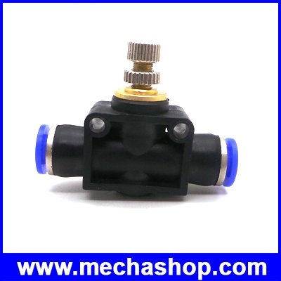 ข้อต่อลมพร้อมสปีดคอนโทรล ASA PA APA LSA Series Pneumatic Air Flow Speed Controller 6mm