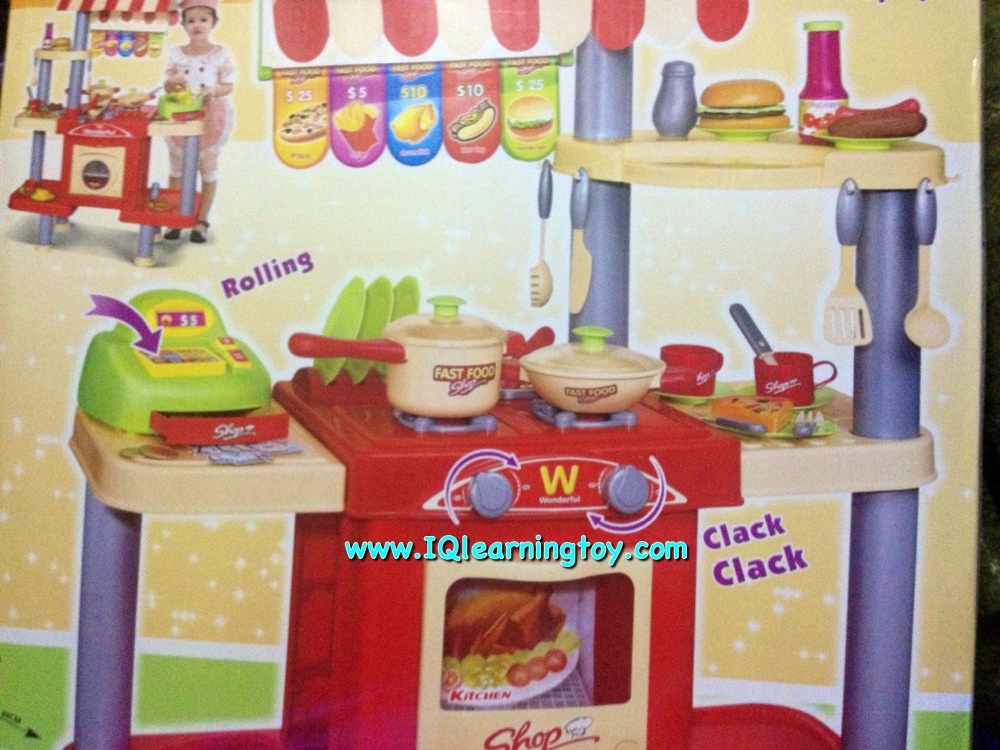 Fast Food Shop ชุดร้านอาอาหารจานด่วน ชุดครัวชุดนี้ อลังการ ครบครัน เล่นได้สนุกสนานจริงๆค่ะ อุปกรณ์ครบตามภาพประกอบเลยค่ะ จัดส่งฟรี